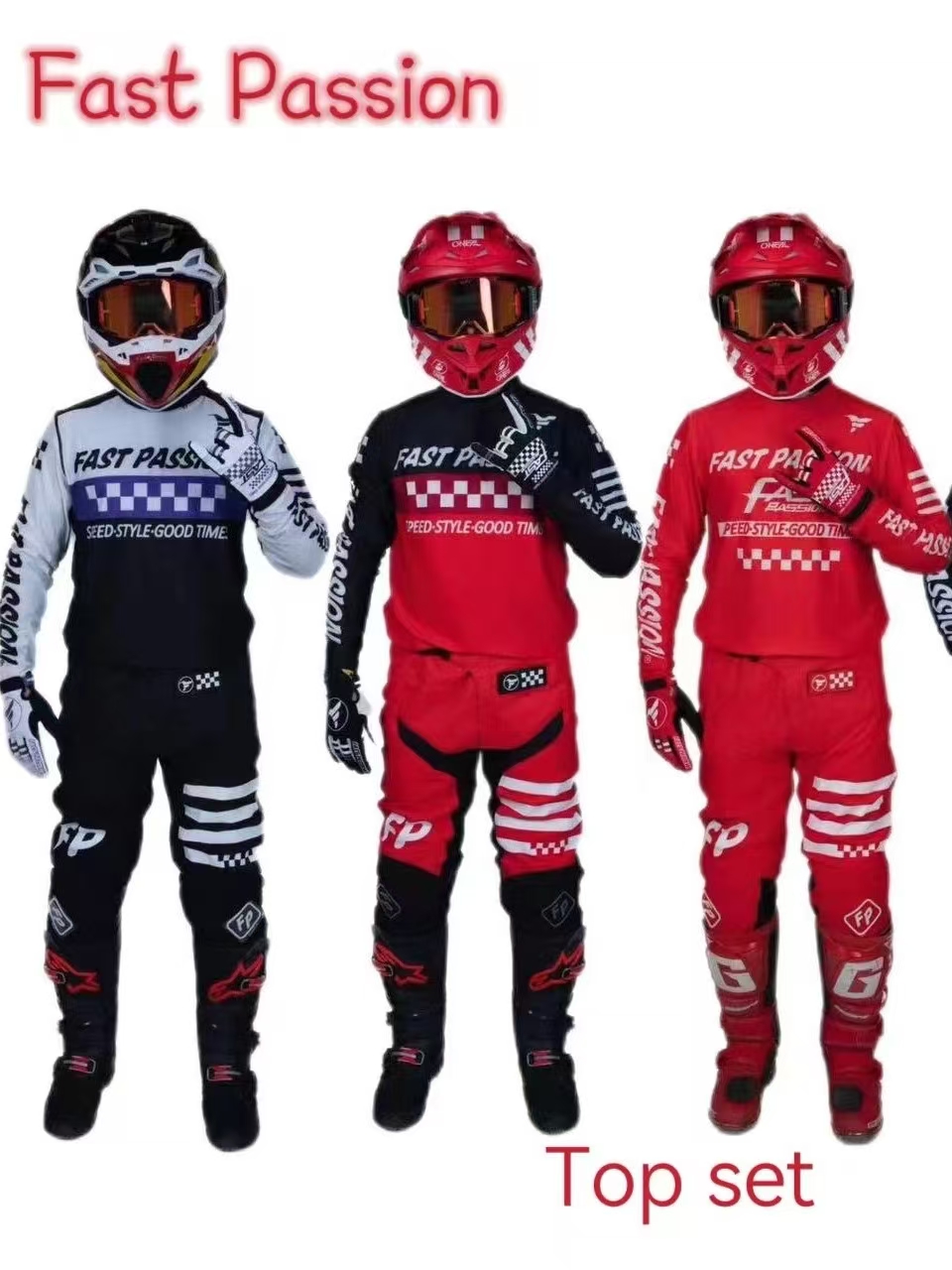 Motorcycle Gear Sleeve - 2025 fastpassion pour fox Motocross ensemble