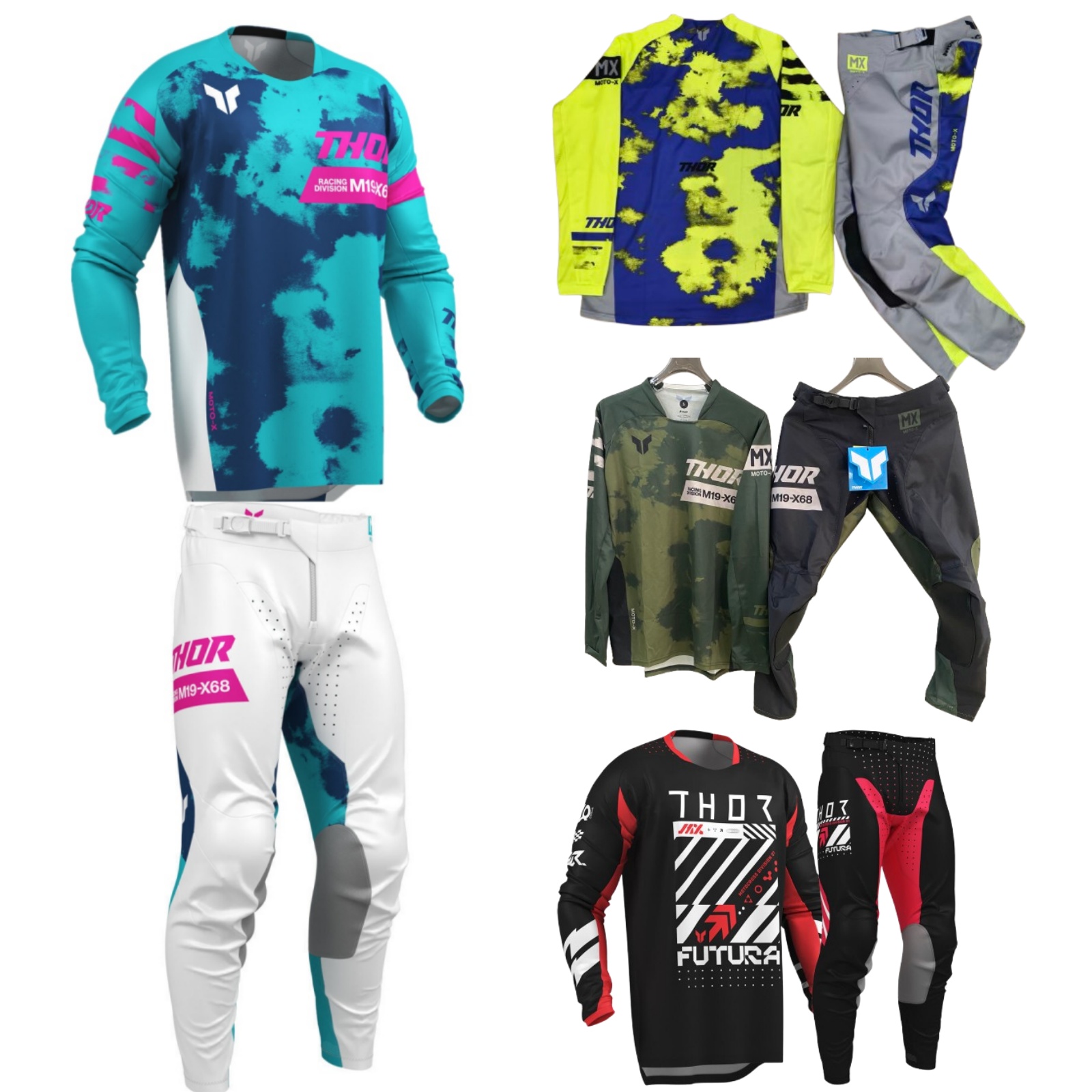 Gear Set Motorcycle - Ensemble d'équipement de Motocross haut hors
