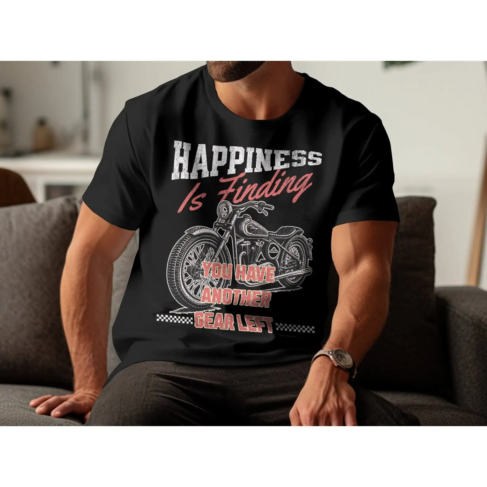 Motorcycle Gear Outfit - T-shirt à thème Motorcycle Happiness Gear,