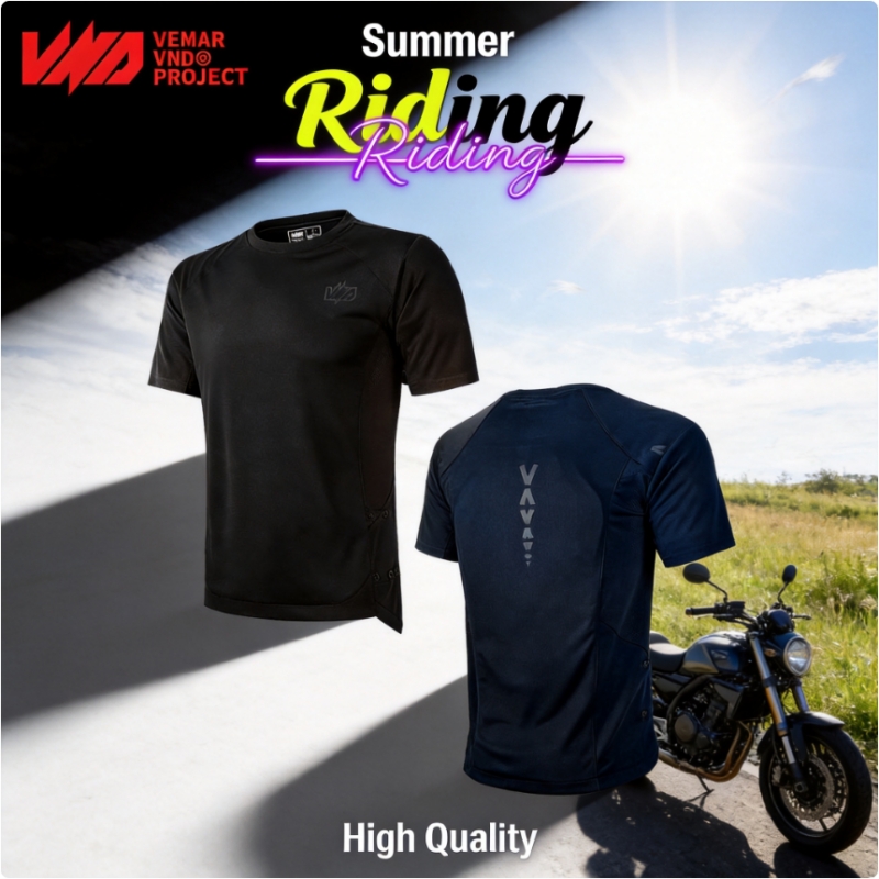 Motorcycle Gear Sleeve - T-shirt de moto d'été CE1, équipement