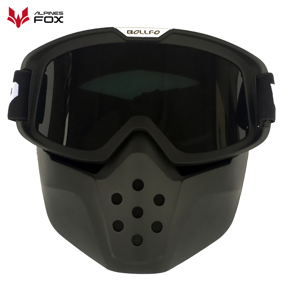Motorcycle Gear Alpine - Lunettes de casque de moto vintage,