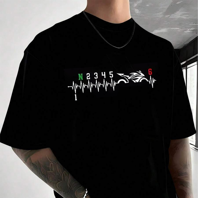 Motorcycle Gear Sleeve - T-shirt à manches courtes et col