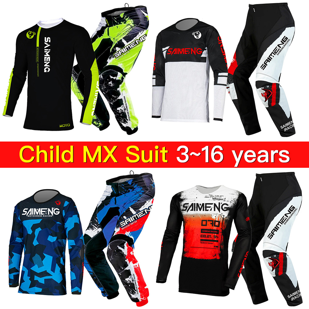 Motorcycle Gear Outfit - Combinaison Enduro pour enfant, équipement moto