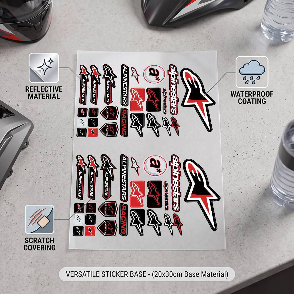 Autocollant décoratif réfléchi - Motorcycle Gear Alpine avis et prix