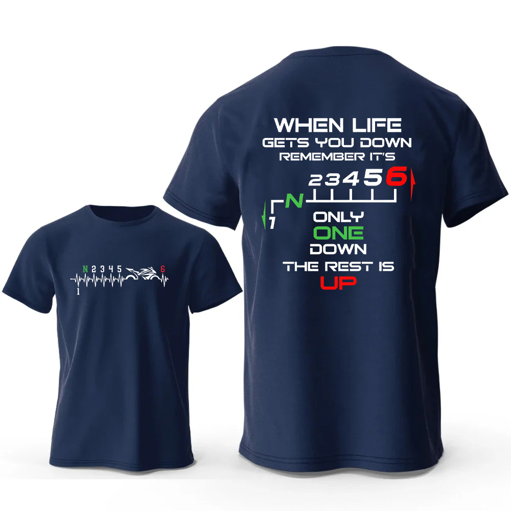 T-shirt rétro imprimé Heartbea - Motorcycle Gear Sleeve avis et prix
